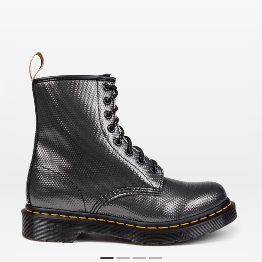 Brand new DR. MARTENS Vegan 1460 Boots Gunmetal Grey - size 6/ EU 36